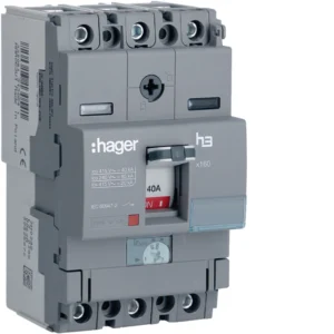 HNA040U Moulded Case Circuit Breaker h3 x160 TM ADJ 3P3D 40A 40kA